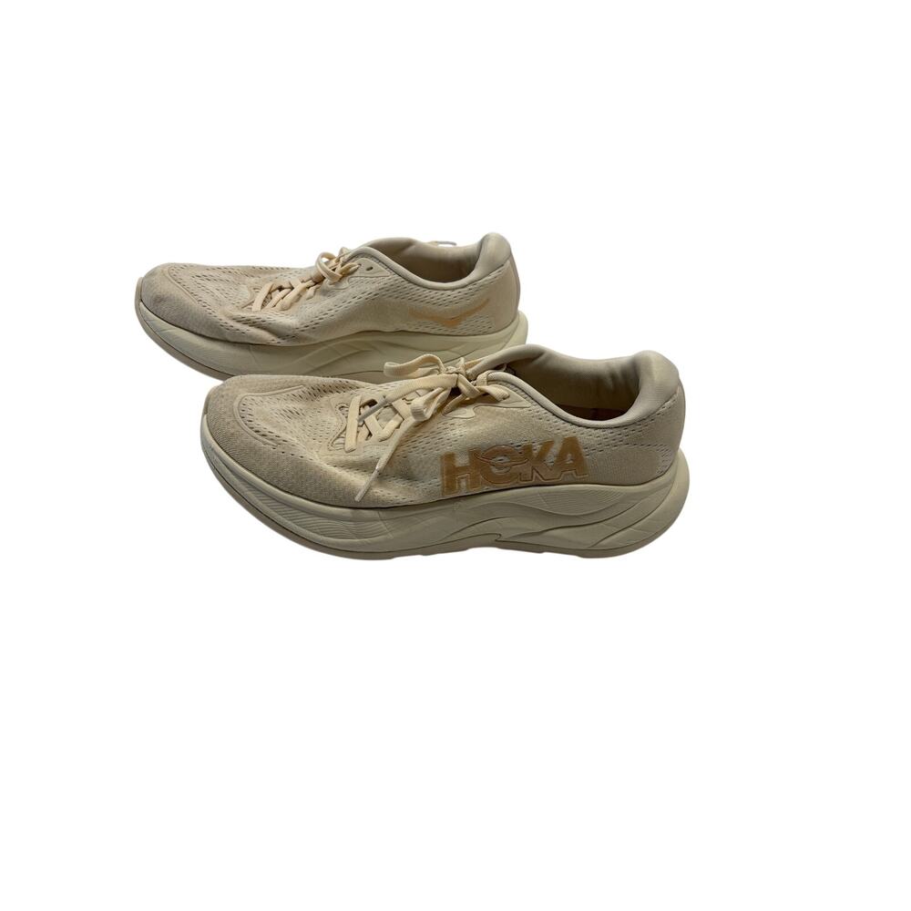 HOKA Rincon 4 Women’s Size 8 B Cream Beige Running Walking Shoes Sneakers